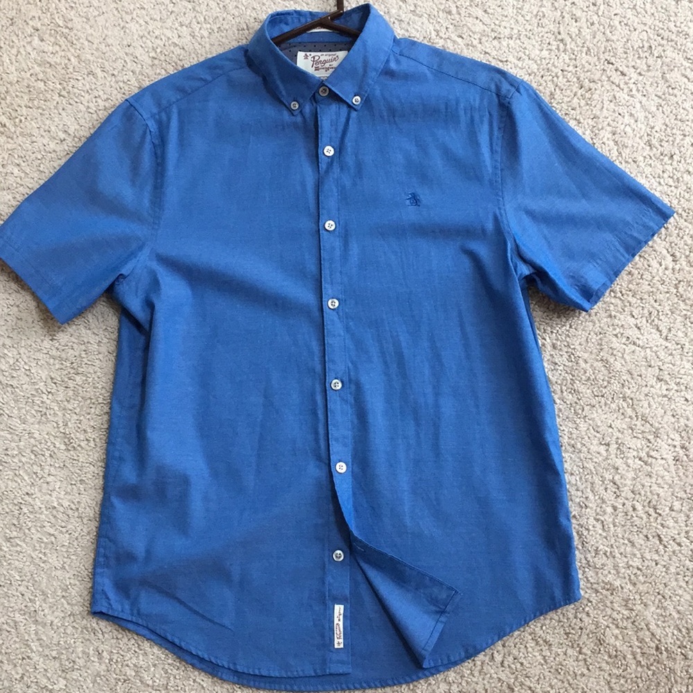 Classic fit light blue M Original Penguin shirt
